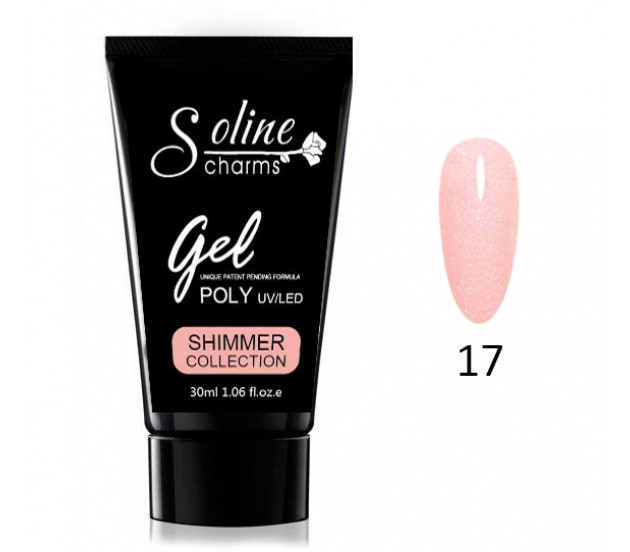 картинка Poly Gel Soline Charms №17 Shimmer от магазина профессиональной косметики City-Nail