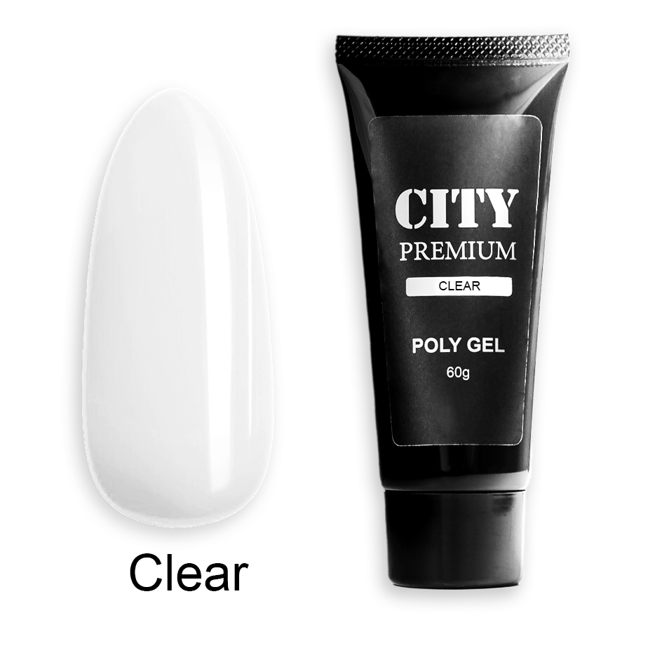 картинка CITY NAIL Premium  Poly Gel Clear 60гр от магазина профессиональной косметики City-Nail