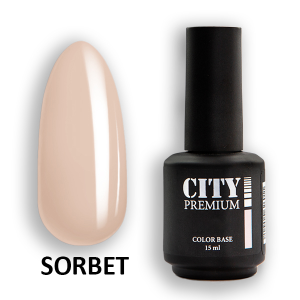 картинка CITY-NAIL Premium Color Base Sorbet 15мл.  от магазина профессиональной косметики City-Nail
