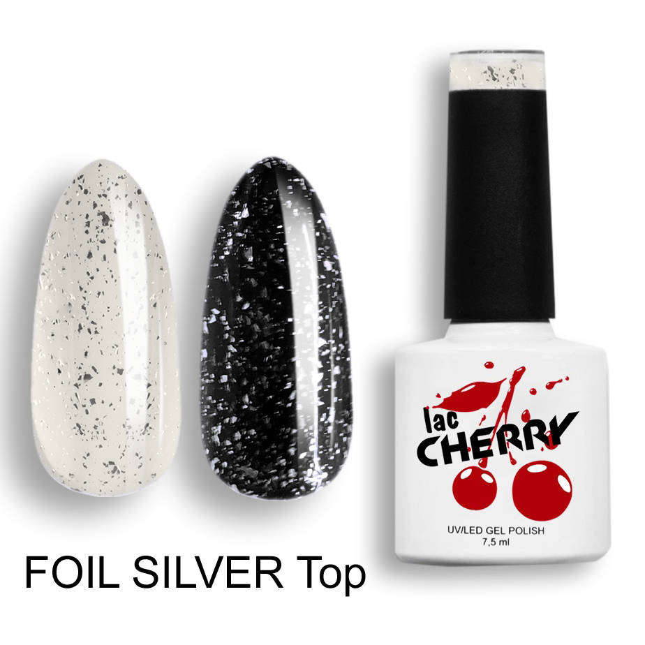 картинка Lac Cherry Foil Silver Top от магазина профессиональной косметики City-Nail