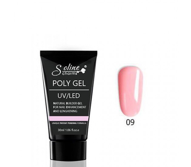 картинка Poly Gel Soline Charms №09 - розовый камуфляж от магазина профессиональной косметики City-Nail