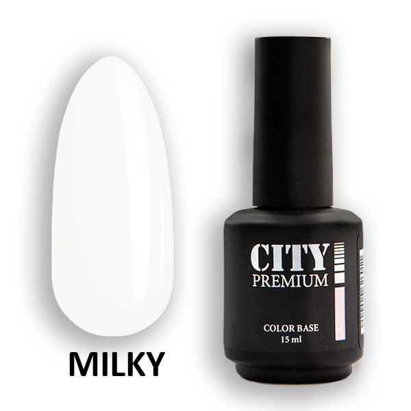 картинка CITY-NAIL Premium Color Base Milky 15мл.  от магазина профессиональной косметики City-Nail