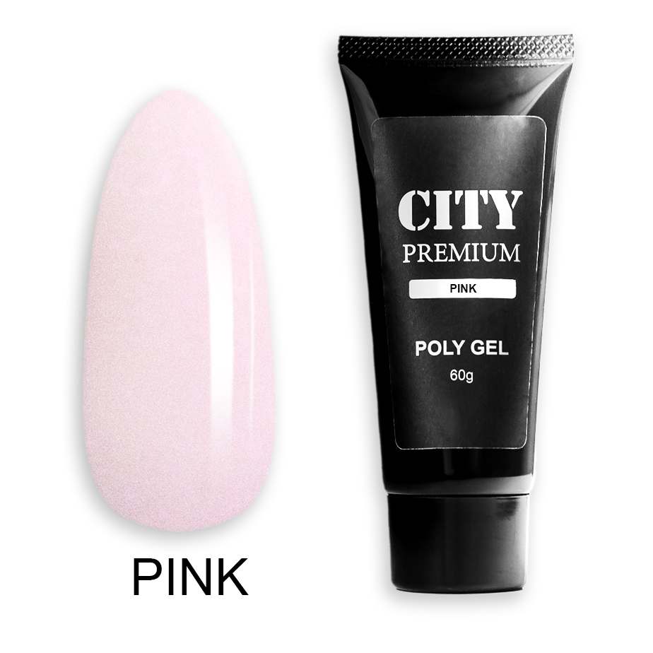 картинка CITY NAIL Premium  Poly Gel GLITTER PINK 60гр от магазина профессиональной косметики City-Nail