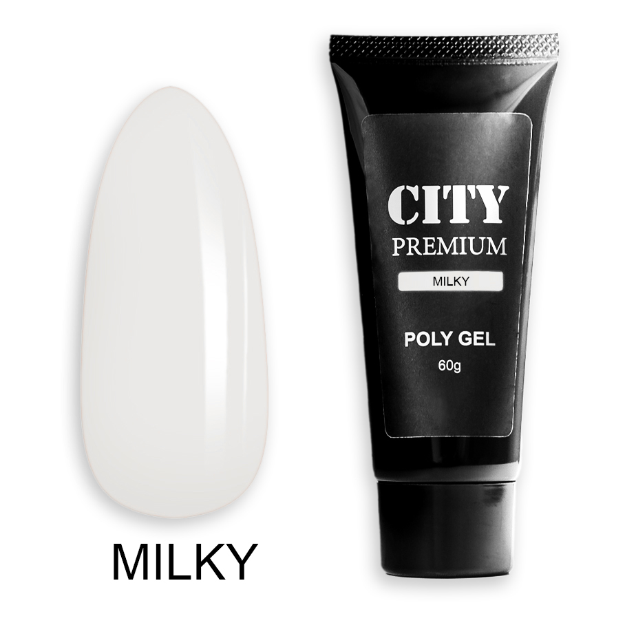 картинка CITY NAIL Premium  Poly Gel MILKY 60гр от магазина профессиональной косметики City-Nail