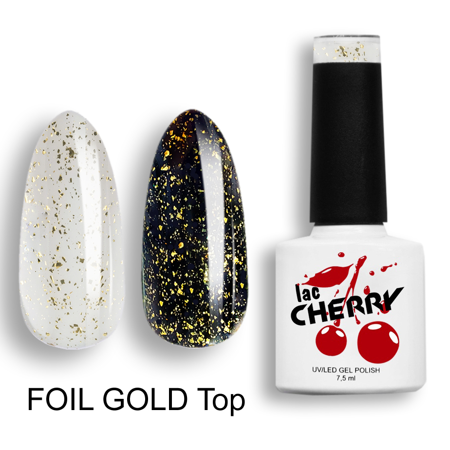 картинка Lac Cherry Foil Gold Top от магазина профессиональной косметики City-Nail