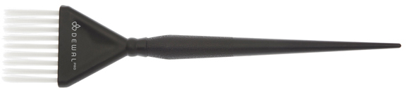 картинка Кисть для окрашивания черная с белой щетиной широкая 40см  JB-501 DEWAL от магазина профессиональной косметики City-Nail