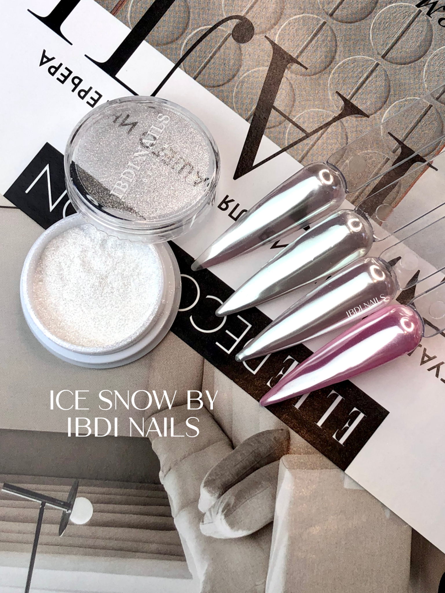 картинка IBDI NAILS Пигмент ICE SNOW от магазина профессиональной косметики City-Nail