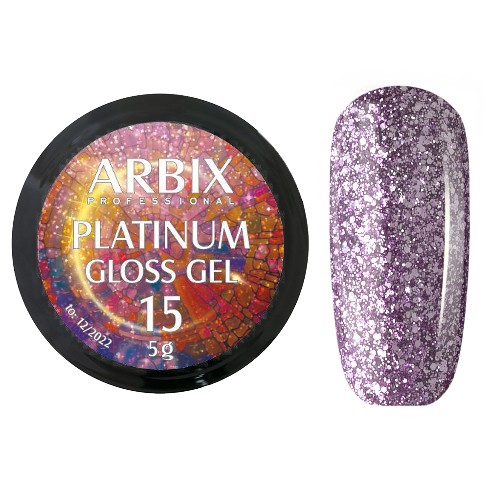 картинка ARBIX Platinum Gloss Gel №15 5гр от магазина профессиональной косметики City-Nail